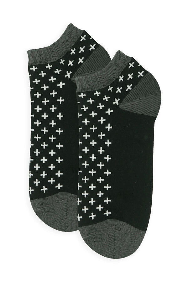 Crosslet Men's Trainer Socks - Black