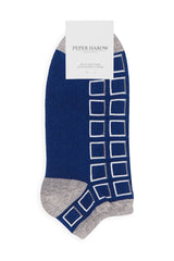Cube Men's Trainer Socks - Blue