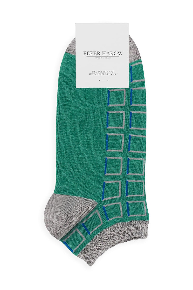 Cube Men's Trainer Socks - Teal