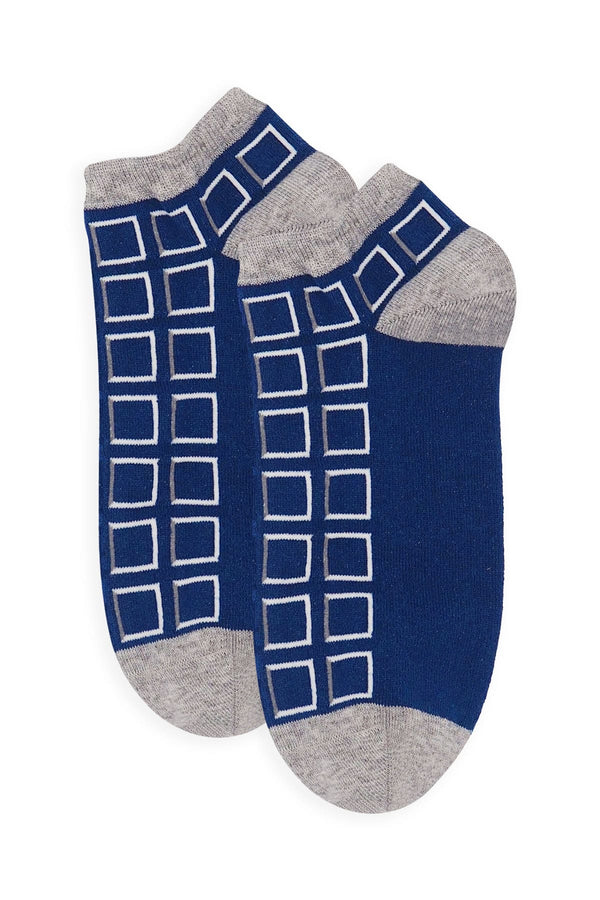 Cube Men's Trainer Socks - Blue