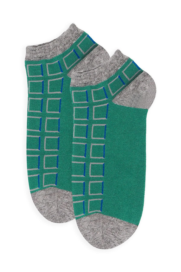 Cube Men's Trainer Socks - Teal