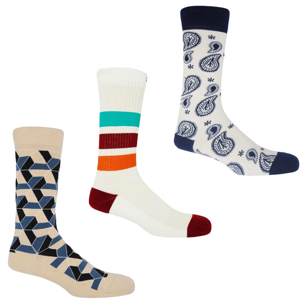 Men’s Beige Socks Bundle - Organic