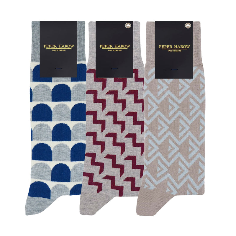 Men's Grey Socks Bundle - Organic