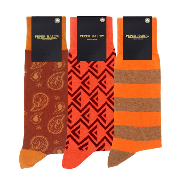 Men’s Orange Sock bundle - Organic