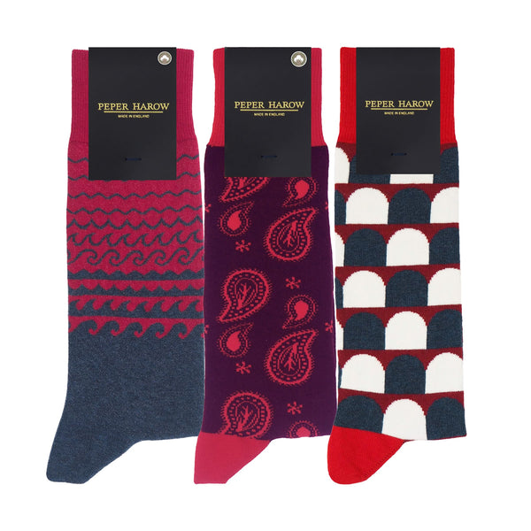 Men’s Red Socks Bundle - Organic