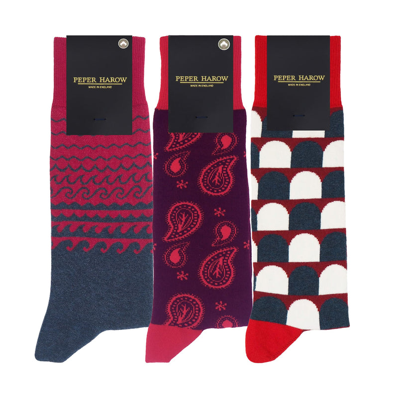 Men’s Red Socks Bundle - Organic