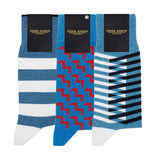 Men's Blue Socks Bundle - Organic