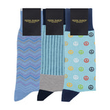 Herrensocken-Paket - Hellblau 