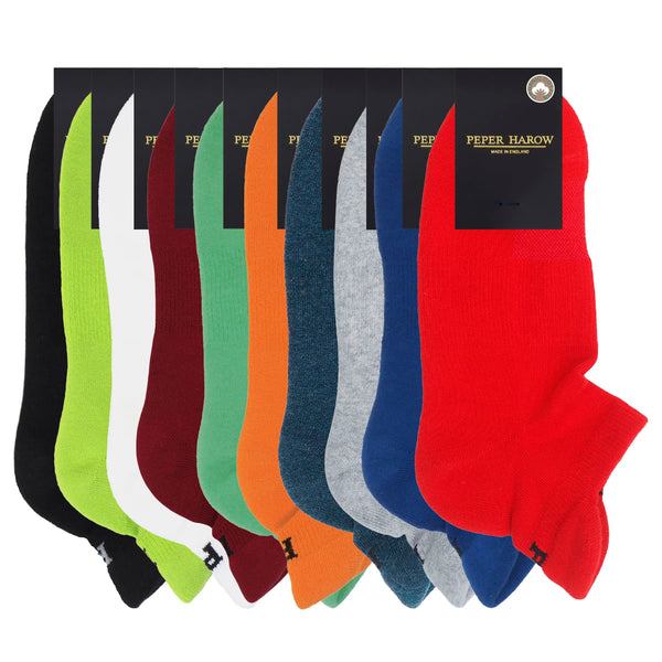 Men's Trainer Sports Socks 10 Pack Bundle – Organic – Peper Harow