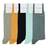 Herrensocken-Paket – Recycelte Rippensocken