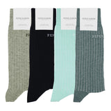 Herrensocken-Paket – Recycelte Rippensocken
