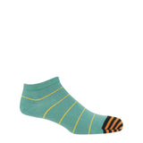Thin Stripe Men's Trainer Socks - Teal