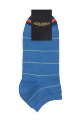 Herrensocken mit dünnen Streifen - Blau
