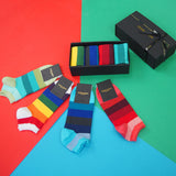 Block Stripe Men’s Trainer Socks Gift Box