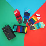 Block Stripe Men’s Trainer Socks Gift Box