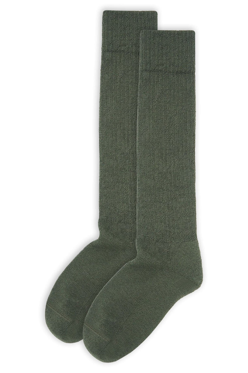 Men's Wool Boot Socks - Olive