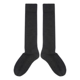Men's Wool Boot Socks - Charcoal