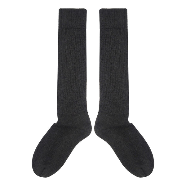 Men's Wool Boot Socks - Charcoal