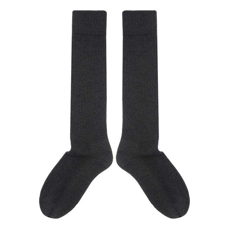 Men's Wool Boot Socks - Charcoal