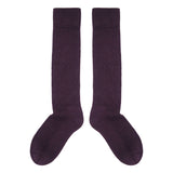 Men's Wool Boot Socks - Purple