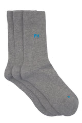 Peper Harow grey Essentials men's luxury sport socks topshot