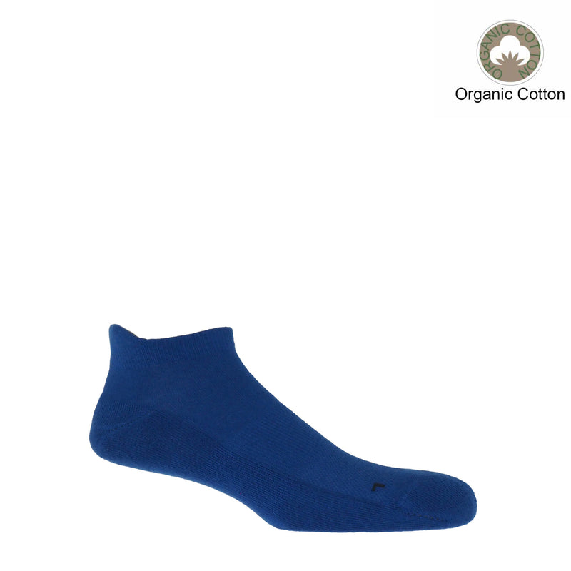 Peper Harow blue Organic men's luxury trainer sport socks