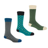 Men's Socks Bundle - Grey, Sage & Marine