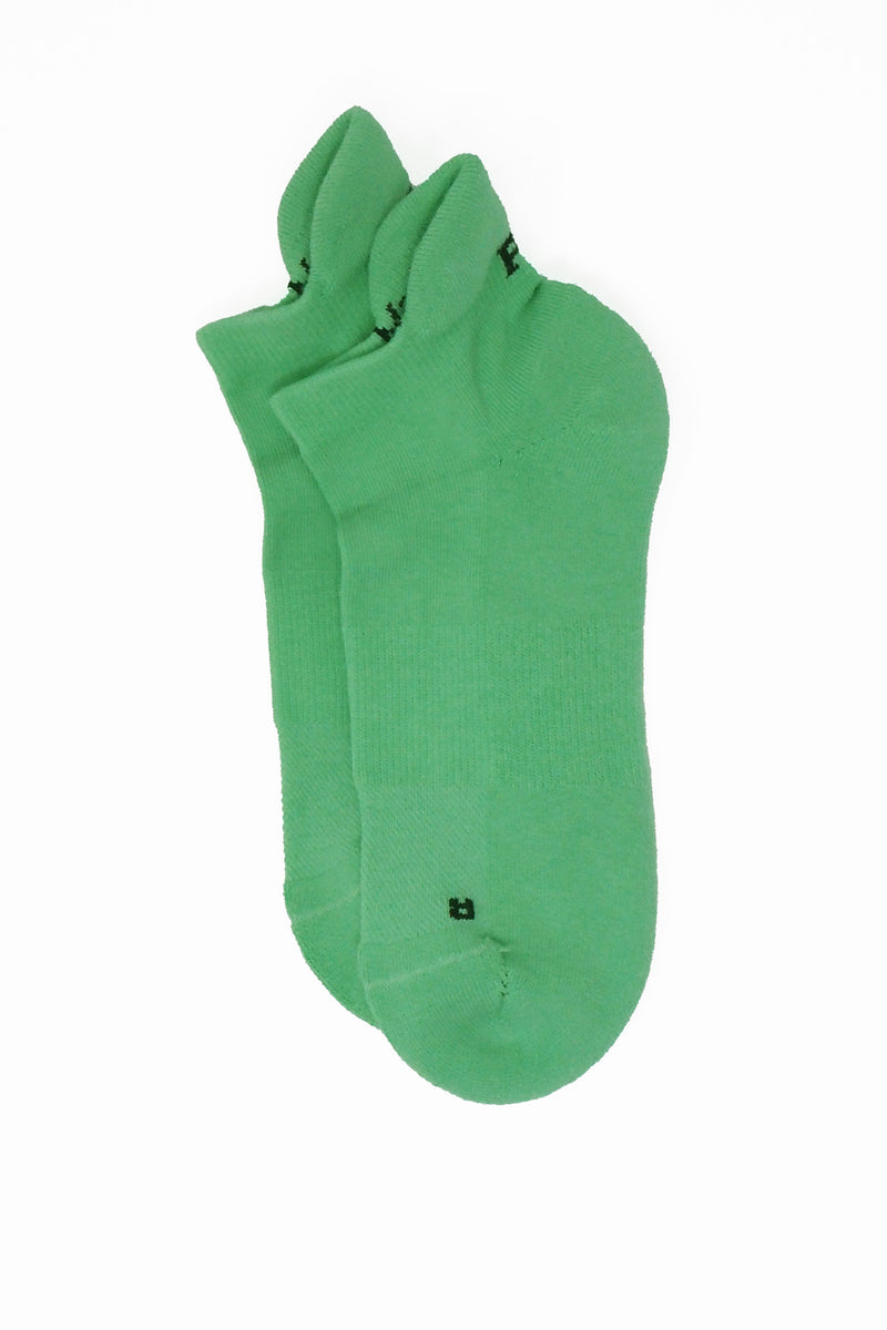 Peper Harow green Organic men's luxury trainer sport socks topshot