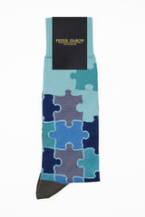 Jigsaw Men's Socks - Blue