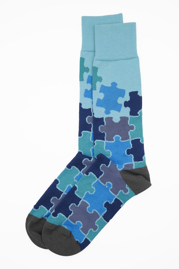 Jigsaw Men's Socks - Blue