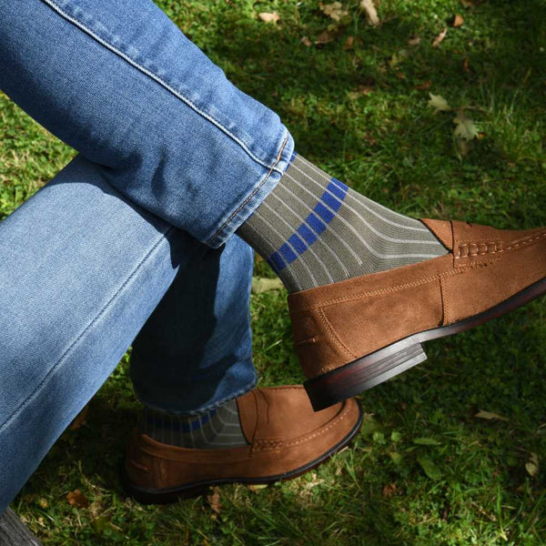 Crosslet Herrensocken - Armeegrün