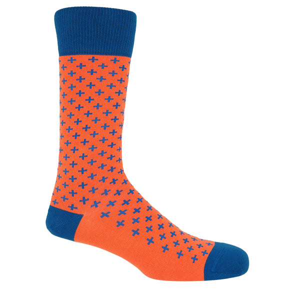 Crosslet Men's Socks - Orange