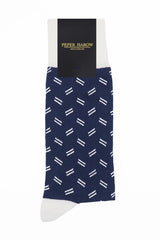 Parallel Men's Socks - Navy