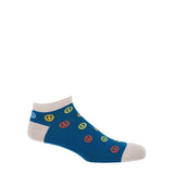 Peace Men's Trainer Socks - Blue