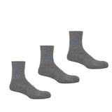 Peper Harow grey Essentials men's luxury quarter crew sport socks 3 pack