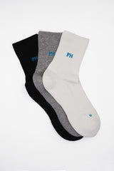 Peper Harow mixed Essentials men's luxury quarter crew sport socks fan topshot