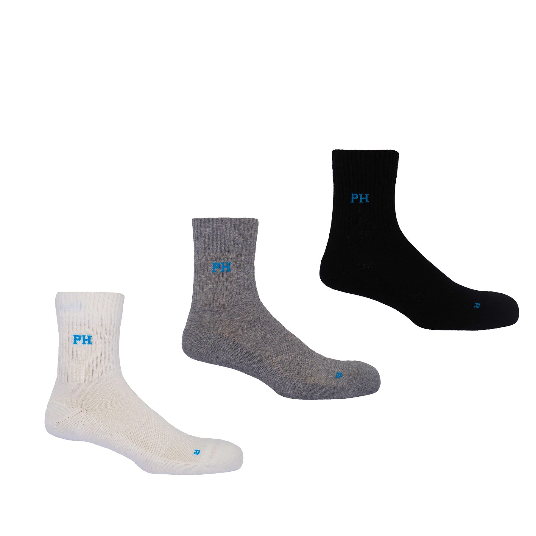 3 Pack Essential Quarter Men's Sport Socks - Mixed – Peper Harow