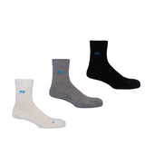 Peper Harow mixed Essentials men's luxury quarter crew sport socks 3 pack