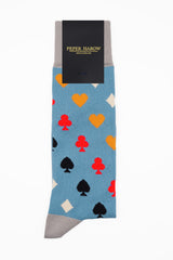 Royal Flush Men's Socks - Blue