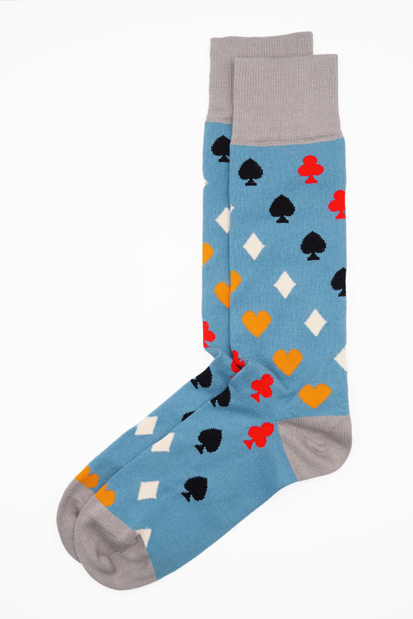 Royal Flush Men's Socks - Blue