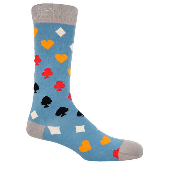 Royal Flush Men's Socks - Blue