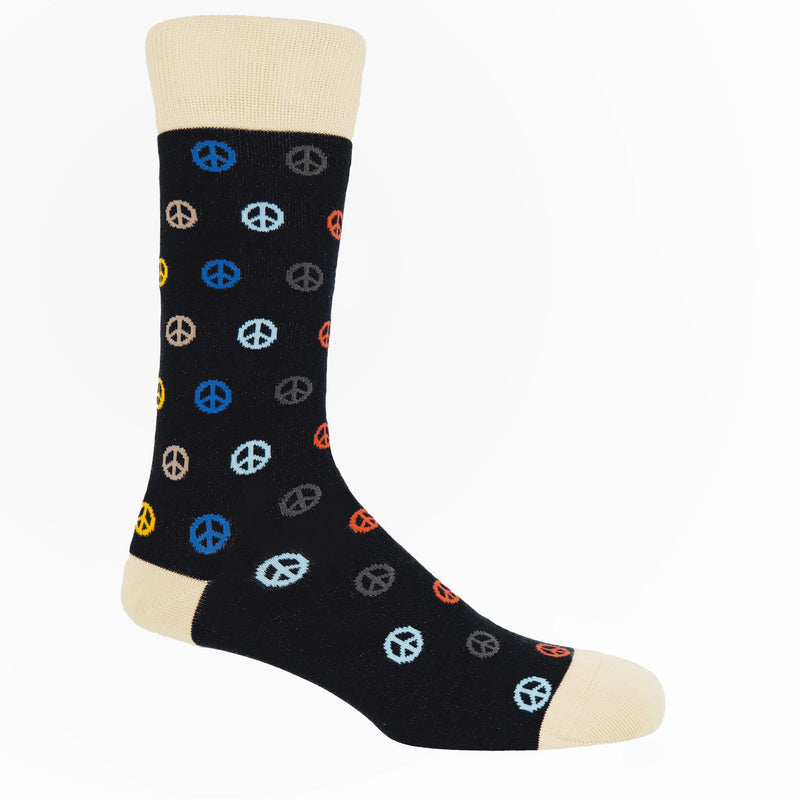 Peace Men's Socks - Black