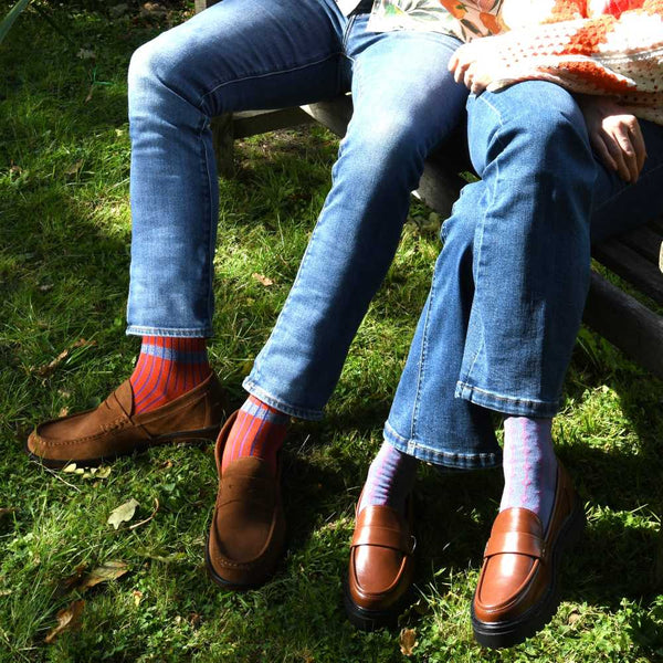 Old School Men's Socks - Orange