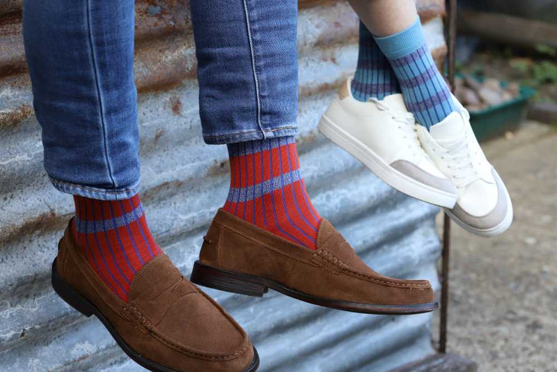 Old School Women's Socks - Blue