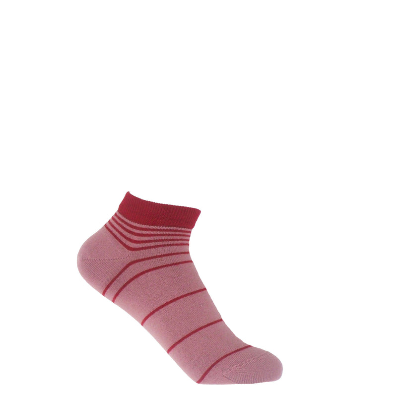 Retro Stripe Women's Trainer Socks - Musk