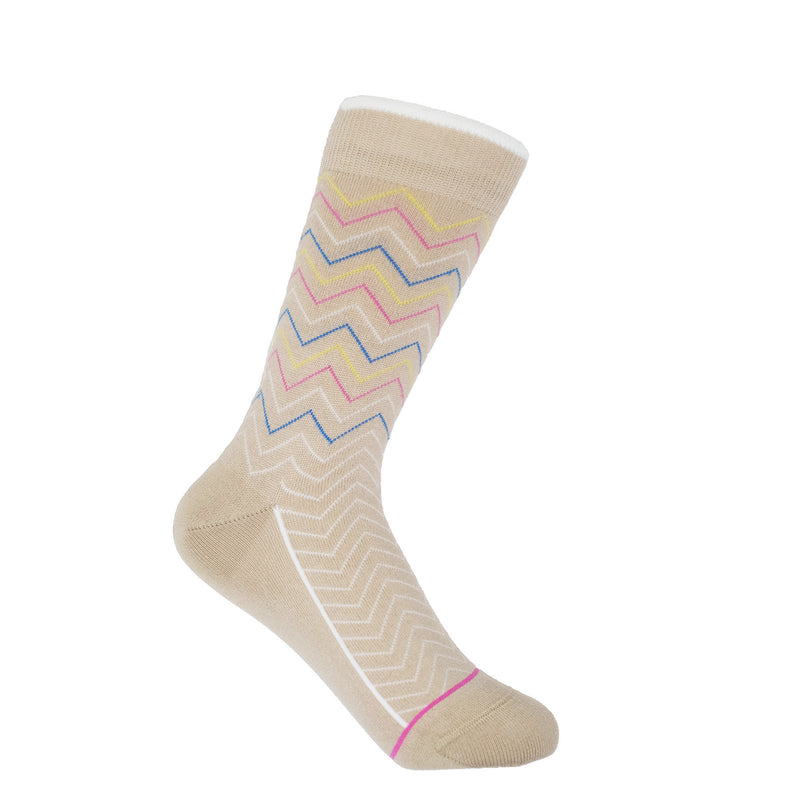 Oblique Women's Socks Bundle - Lilac, Beige & Mint