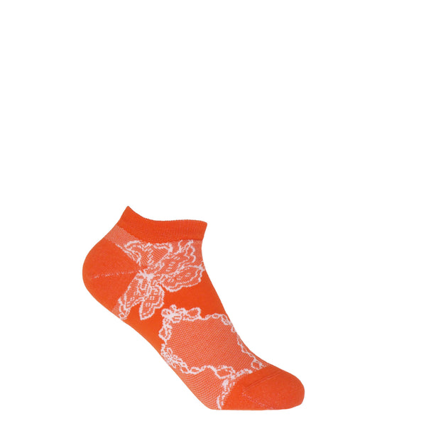 Peper Harow orange Delicate women's luxury trainer socks