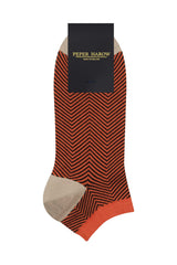 Lux Taylor Men's Trainer Socks - Orange
