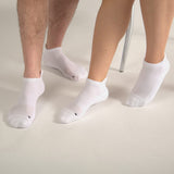Women's White Trainer Sport Socks Bundle - Organic