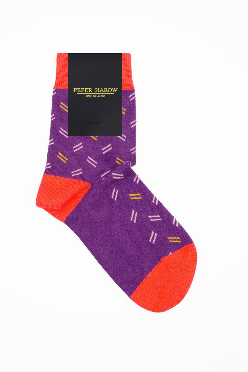 Parallel Women's Socks - Purple